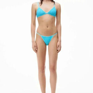 NWT Alexander  wang body wear fluoro string cut bikini brief in athletic mesh M